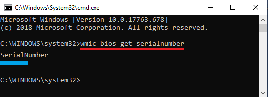 Find Computer Serial Number Using Command Prompt