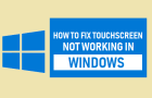 Touchscreen Not Working in Windows