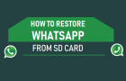 Restore WhatsApp From SD Card