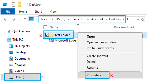 Open Folder Properties on Windows PC