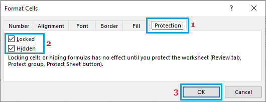 Lock and Hide Formula in Excel