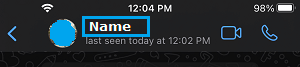 Contact Name in WhatsApp