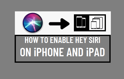 Enable Hey Siri on iPhone and iPad