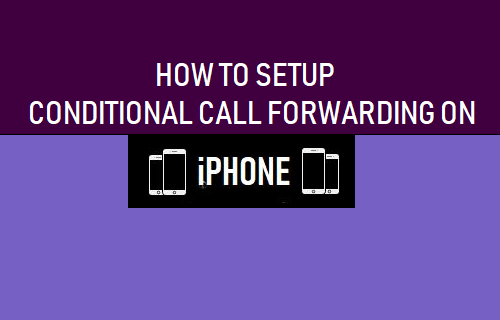 Setup Conditional Call Forwarding on iPhone