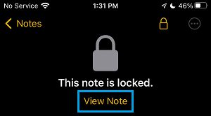 Gesperrte Notizen Auf Dem Iphone Anzeigen