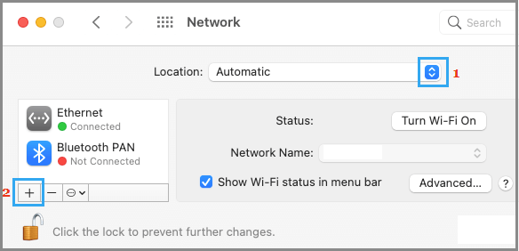 Add Network to Mac