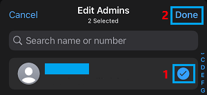 Add New Admins to Group in WhatsApp