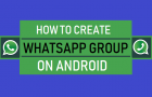 Create WhatsApp Group on Android Phone
