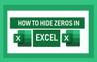 Hide Zeros in Excel