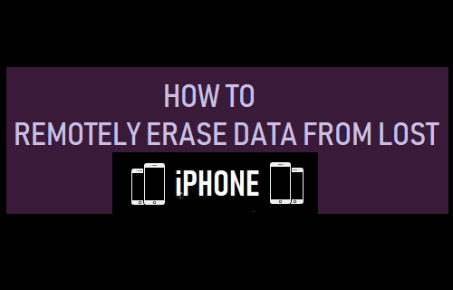 Remotely Erase Data From Lost iPhone