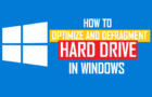 Optimize and Defragment Hard Drive in Windows