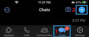Add Chat Option in WhatsApp
