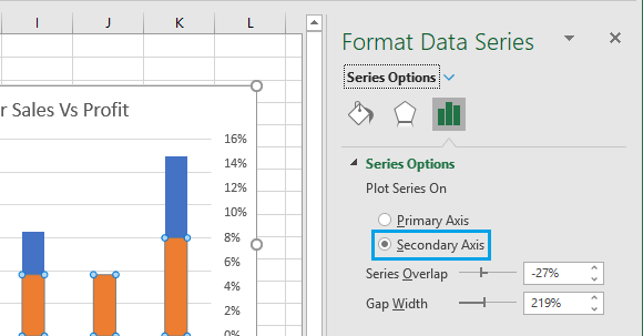 How to Add Secondary Axis in Excel Chart - 12