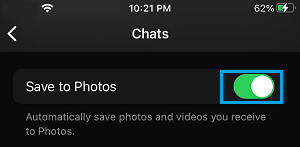 Allow WhatsApp to Save Photos on iPhone