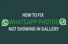 Fix WhatsApp Photos Not Showing in Gallery