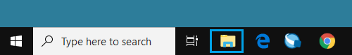 File Explorer Icon in Windows Taskbar