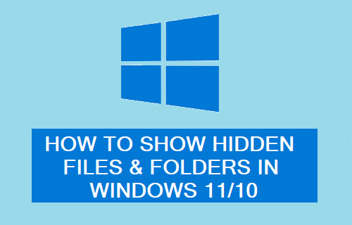 Show Hidden Files & Folders in Windows