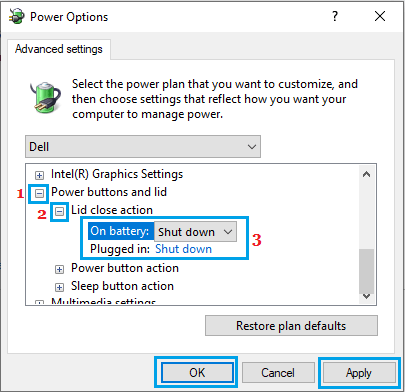 laptop shuts down when closing lid laptop shuts down when closing lid