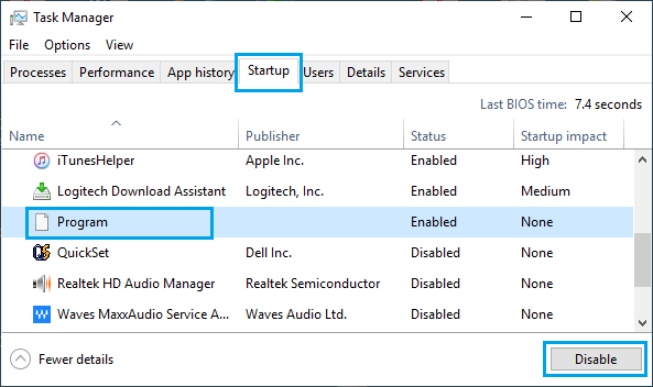 Disable Unknown Windows Programs