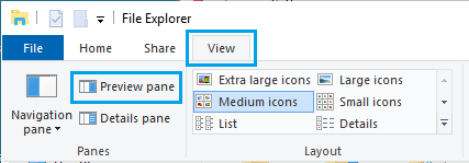 Disable Preview Pane