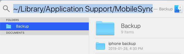 Backup Folder on Mac