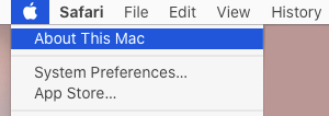 About This Mac Option