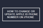 Change or Update Apple ID Phone Number