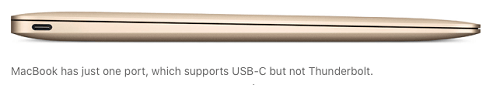 MacBook With USB-C Port