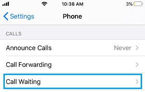 call waiting setting in samsung a50