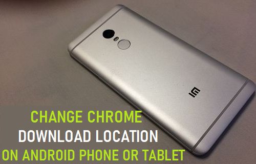 change download location chrome android