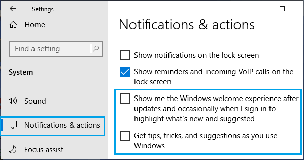 Disable Microsoft Notifications