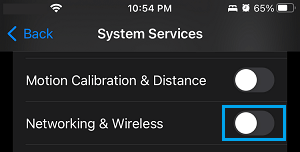 Disable Networking & Wireless Option on iPhone