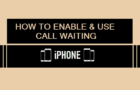 Enable Call Waiting on iPhone