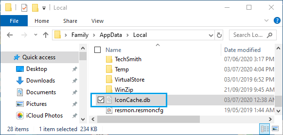 Delete App Icon Cache on Windows PC