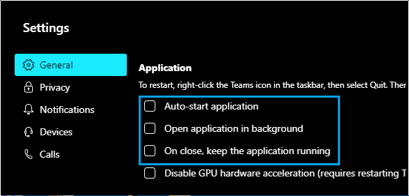 Prevent Microsoft Teams from Running in Background