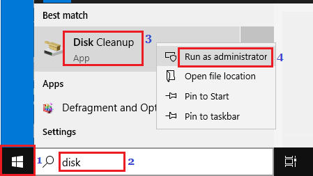 Run Disk Cleanup As Administrator