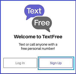 Sign Up For TextFree