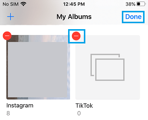 Delete Photo Albums on iPhone