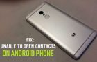 Fix: Unable to Open Contacts on Android Phone