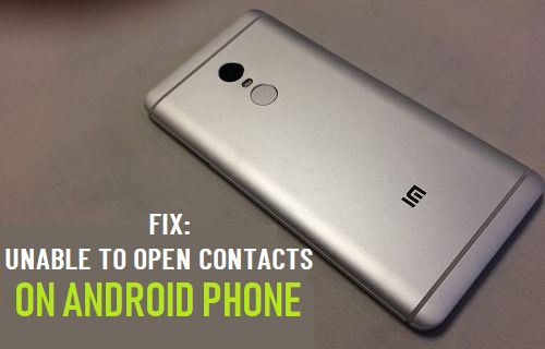 Fix  Unable to Open Contacts on Android Phone - 81