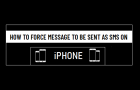 Force Message to be sent as SMS on iPhone