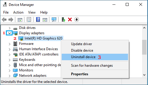 Uninstall Display Driver