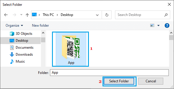 Select Folder to Scan For Malware