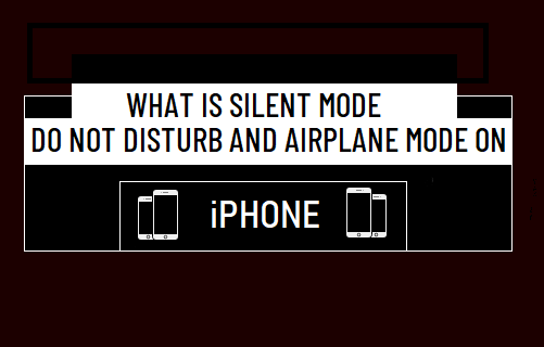 What is Silent Mode, Do Not Dis­turb and Air­plane Mode on iPhone