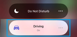 Driving Focus Tab on iPhone