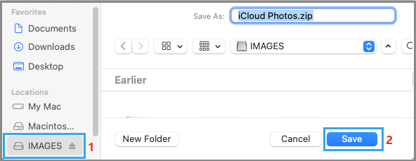 Download iCloud Photos to External Drive