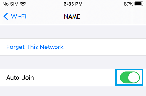 Auto-Join WiFi Network on iPhone