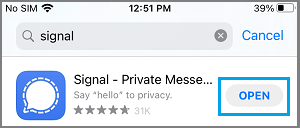 Open Signal Private Messenger