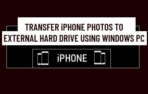 Transfer iPhone Photos to External Hard Drive Using Windows PC