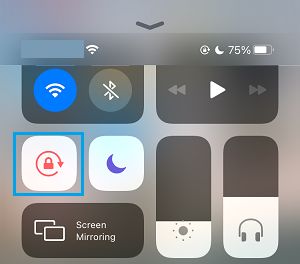 Disable Rotation Lock on iPhone